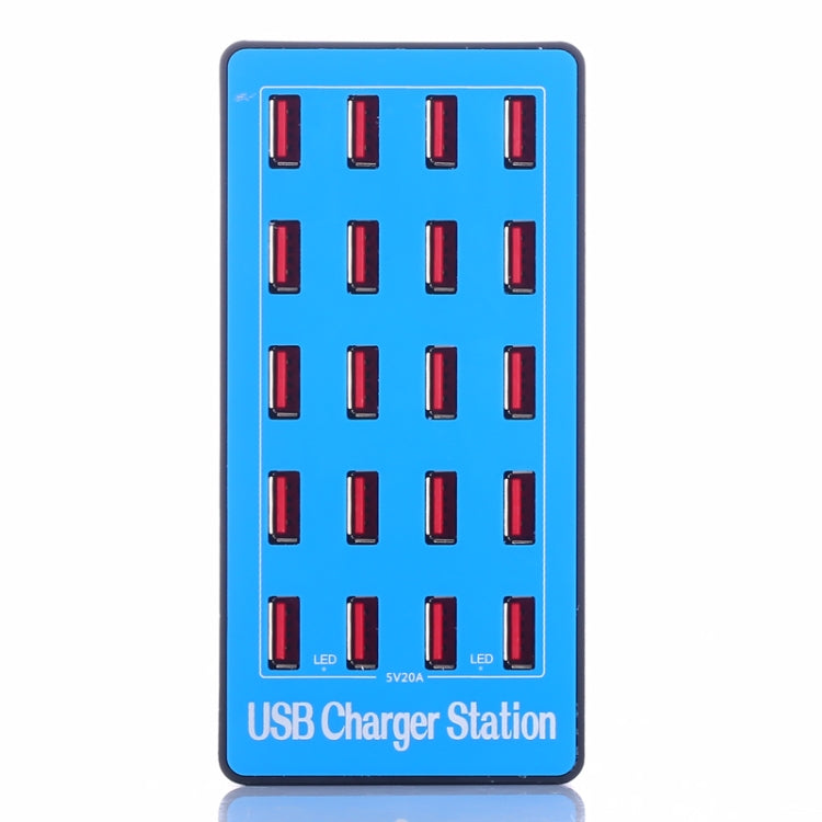 100W 20-in-1 Multifunktionale Intelligente USB-Ladestation, A5+
