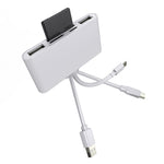 5-in-1 8 Pin + Type-C / USB-C + USB + TF-Karten + SD-Karten Multifunktionaler Kamera-Leser Adapter, 5-in-1