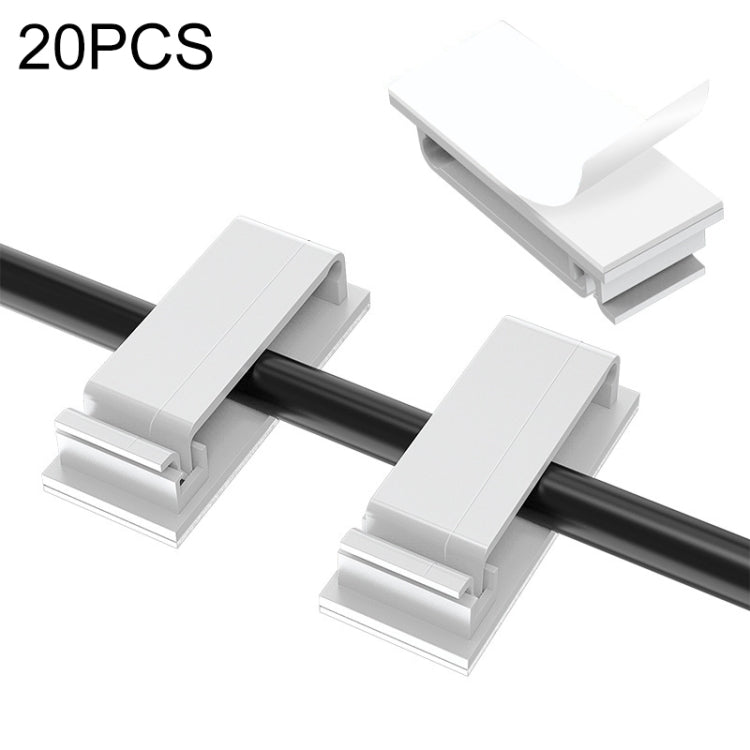 HG2613 20 PCS Desktop Data Cable Organizer Fixing Clip