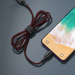 REMAX RC-158m 3A USB-auf-Micro-USB-Schnittstelle Lade- + Übertragungs-Magnetzug-Polyester-Zweifarben-Geflecht-Datenkabel, Kabellänge: 1m, Micro USB