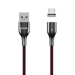 REMAX RC-158m 3A USB-auf-Micro-USB-Schnittstelle Lade- + Übertragungs-Magnetzug-Polyester-Zweifarben-Geflecht-Datenkabel, Kabellänge: 1m, Micro USB