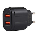 LZ-022 5V 2.4A Dual-USB-Reiseladegerät, EU-Stecker