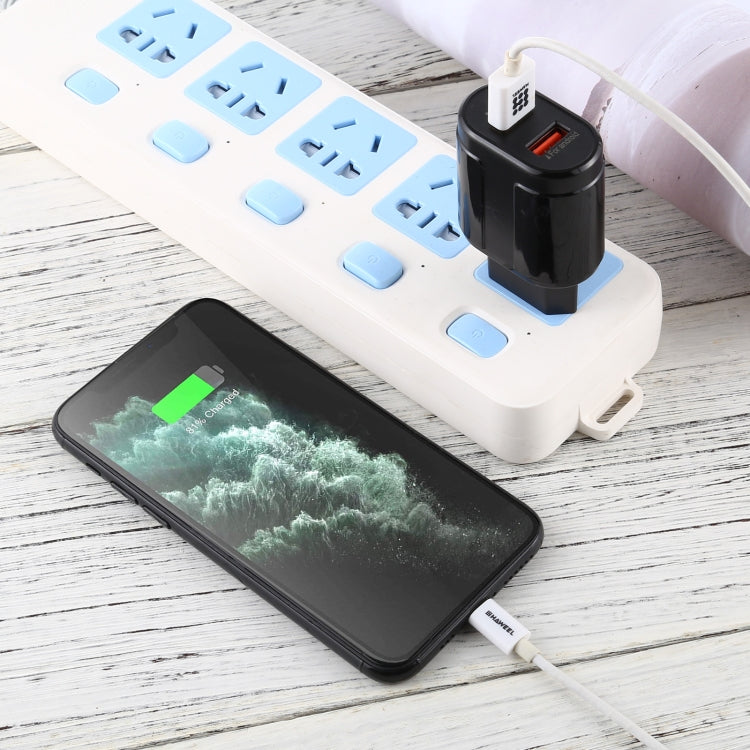 LZ-022 5V 2.4A Dual-USB-Reiseladegerät, EU-Stecker