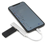 S-206 3-in-1 8-Pin männlich zu 2 x USB 3.0 + 8-Pin weiblich Kamera-Lesegeräte-Adapter, S-206