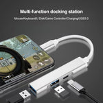 S-206 3-in-1 8-Pin männlich zu 2 x USB 3.0 + 8-Pin weiblich Kamera-Lesegeräte-Adapter, S-206