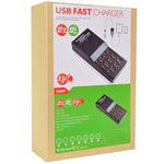 W-858 12A 12 Ports USB Schnellladestation Desktop Smart Charger AC100-240V, AU-Stecker, AU-Stecker