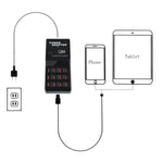 W-858 12A 12 Ports USB Schnellladestation Desktop Smart Charger AC100-240V, US-Stecker, US-Stecker