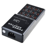 W-858 12A 12 Ports USB Schnellladestation Desktop Smart Charger AC100-240V, EU-Stecker, EU-Stecker