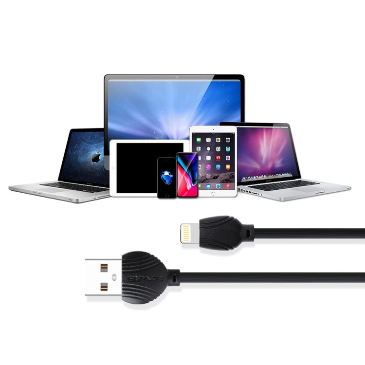 awei CL-63 2.5A 8-Pin Lade- und Übertragungs-Aluminium-Datenkabel, Länge: 1m