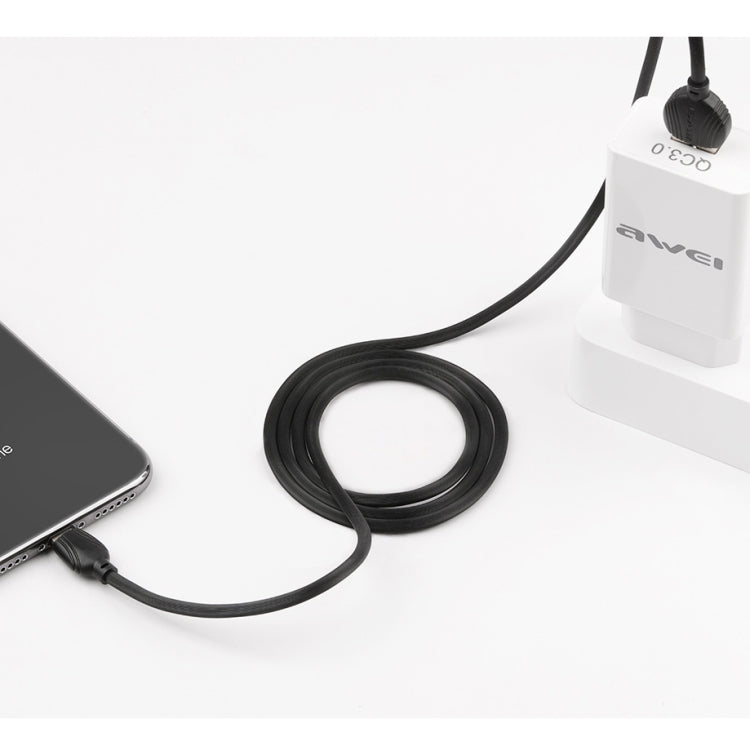 awei CL-63 2.5A 8-Pin Lade- und Übertragungs-Aluminium-Datenkabel, Länge: 1m