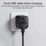 USAMS US-CC173 T55 12W Universelles Multi-Stecker-Reiseladegerät, US-CC173 T55