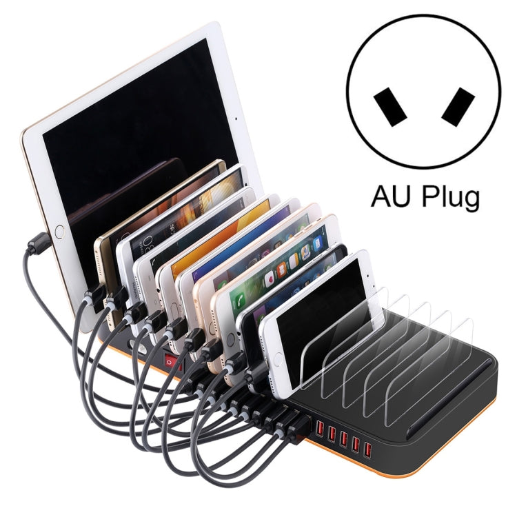 WLX-815 100W 15 Ports USB Schnelllade-Dock Intelligentes Ladegerät mit Telefon- & Tablet-Halter, 100W US-Stecker, 100W EU-Stecker, 100W UK-Stecker, 100W AU-Stecker