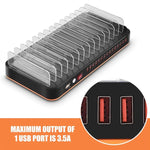WLX-815 100W 15 Ports USB Schnelllade-Dock Intelligentes Ladegerät mit Telefon- & Tablet-Halter, 100W US-Stecker, 100W EU-Stecker, 100W UK-Stecker, 100W AU-Stecker