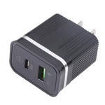 46-A2C2 20W PD + QC3.0 USB Multifunktions-Schnellladegerät, US-Stecker