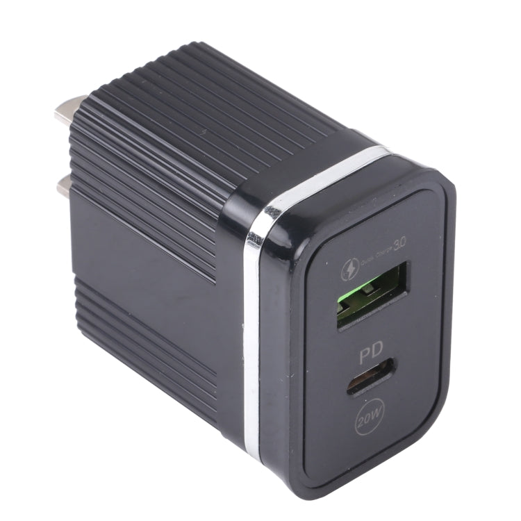 46-A2C2 20W PD + QC3.0 USB Multifunktions-Schnellladegerät, US-Stecker