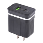 46-A2C2 20W PD + QC3.0 USB Multifunktions-Schnellladegerät, US-Stecker