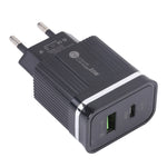 46-A2C2 20W PD + QC3.0 USB Multifunktions-Schnellladegerät, EU-Stecker