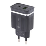 46-A2C2 20W PD + QC3.0 USB Multifunktions-Schnellladegerät, EU-Stecker