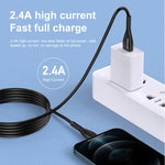 awei CL-115L 1m 2.4A USB zu 8-Pin Ladekabel