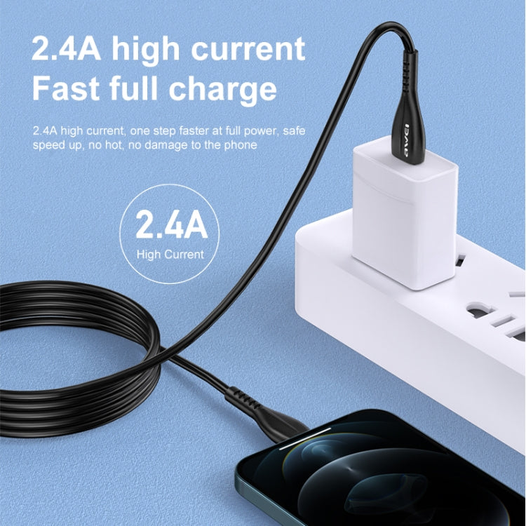 awei CL-115L 1m 2.4A USB zu 8-Pin Ladekabel