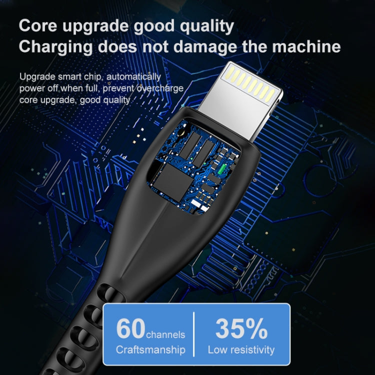 awei CL-115L 1m 2.4A USB zu 8-Pin Ladekabel