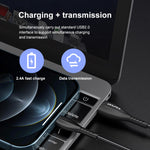 awei CL-115L 1m 2.4A USB zu 8-Pin Ladekabel