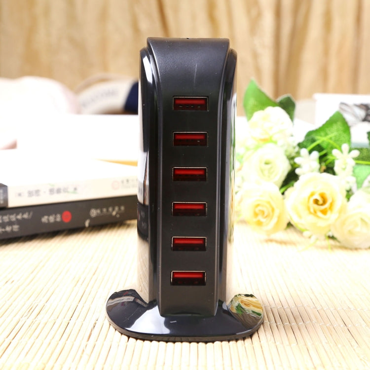 853L 30W 6 Ports USB Schnelllade-Dock Intelligentes Ladegerät AC100-240V