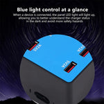 A5B 100W 10 Ports USB Intelligente Ladestation mit Kontrollleuchte, US-Stecker, 100W