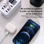 A8 50W 8 Ports USB + QC3.0 Intelligente Ladestation mit Digitalanzeige AC100-240V, US-Stecker, A8 US-Stecker