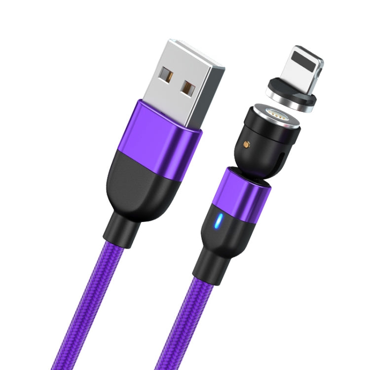 2 m 3 A Ausgang USB zu 8-Pin 540 Grad rotierendes magnetisches Daten-Synchronisations-Ladekabel, 2 m 8-Pin