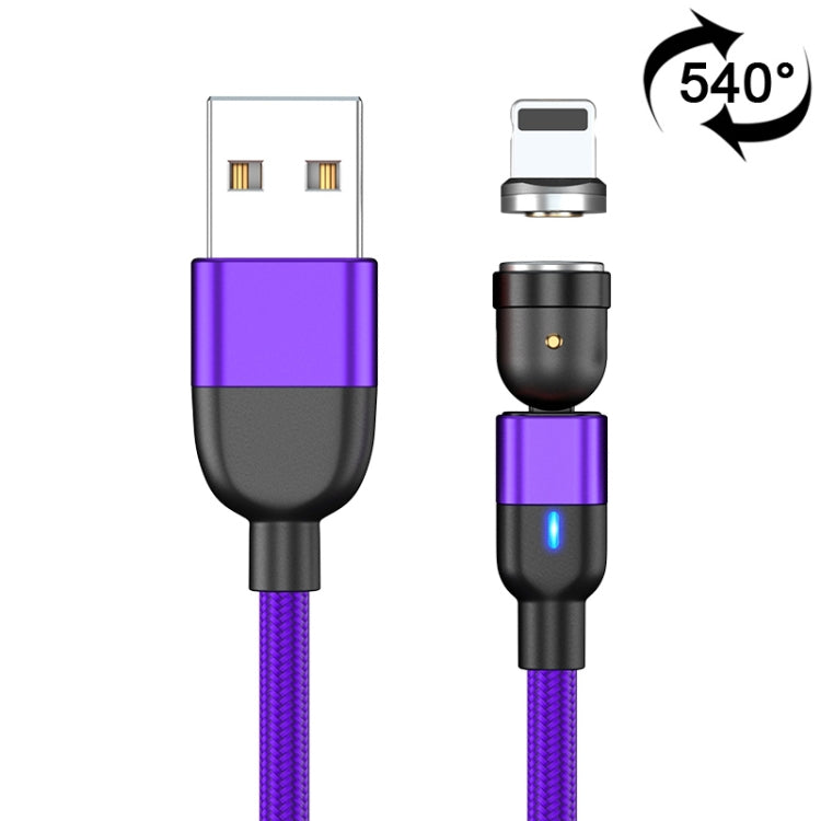 2 m 3 A Ausgang USB zu 8-Pin 540 Grad rotierendes magnetisches Daten-Synchronisations-Ladekabel, 2 m 8-Pin