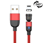 2 m 3 A Ausgang USB zu 8-Pin 540 Grad rotierendes magnetisches Daten-Synchronisations-Ladekabel, 2 m 8-Pin