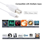 1m 8-Pin-zu-Type-B-Stecker Klavier-/Elektronisches Klavierkabel MIDI-Kabel Adapter, 8 Pin