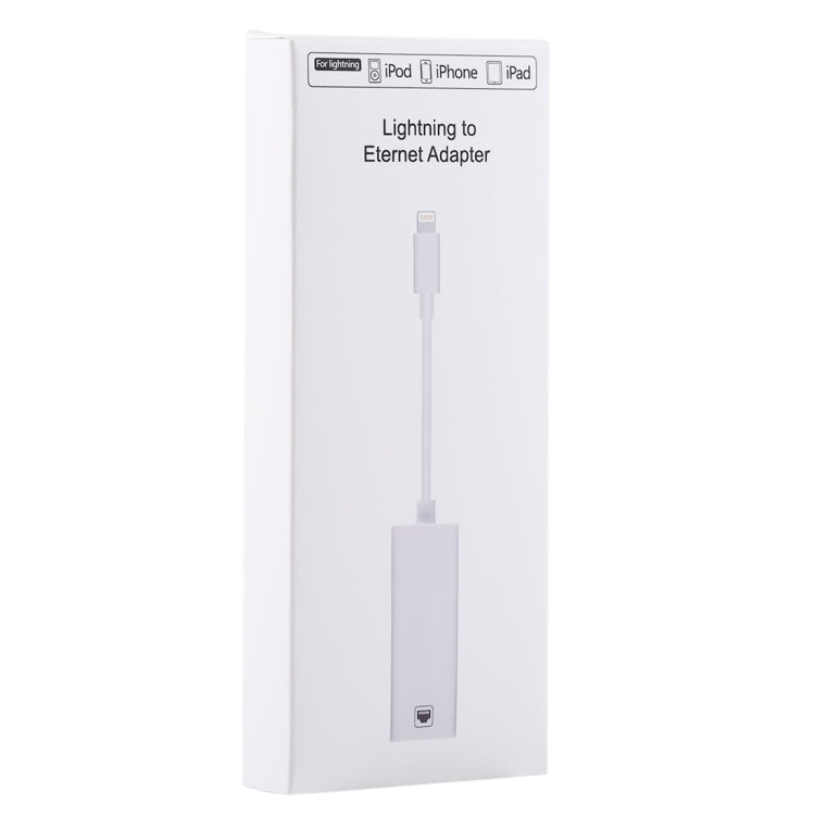 NK107A1 8-Pin-zu-RJ45 Ethernet LAN Netzwerkadapterkabel für iPhone / iPad Serie, Gesamtlänge: 16cm