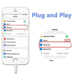 NK107A1 8-Pin-zu-RJ45 Ethernet LAN Netzwerkadapterkabel für iPhone / iPad Serie, Gesamtlänge: 16cm