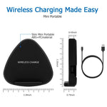 QK11 10W ABS + PC Fast Charging Qi Wireless Charger Pad, QK11 Blue, QK11 Black, QK11 Gold