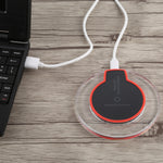 FANTASY 5V 1A Output Qi Standard Ultra-thin Wireless Charger with Charging Indicator, Support QI Standard Phones, FANTASY 5V 1A, FANTASY White