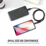 ROCK 2.1A Tragbarer USB-C/Type-C zu 8-Pin Audio Konverter Kopfhörer Adapter