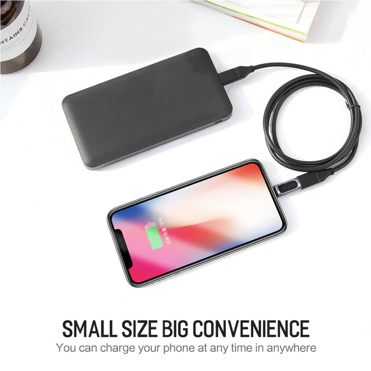 ROCK 2.1A Tragbarer USB-C/Type-C zu 8-Pin Audio Konverter Kopfhörer Adapter