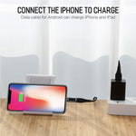 ROCK 2.1A Tragbarer USB-C/Type-C zu 8-Pin Audio Konverter Kopfhörer Adapter