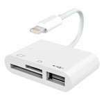 NK-1081 8-Pin-zu-SD + TF + USB-Port Kamera-Leser-Adapter