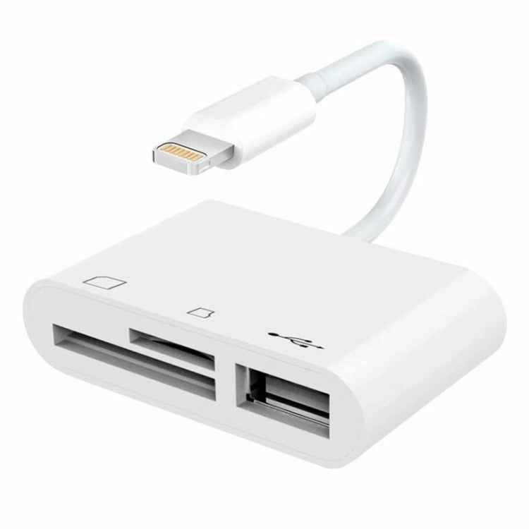 NK-1081 8-Pin-zu-SD + TF + USB-Port Kamera-Leser-Adapter