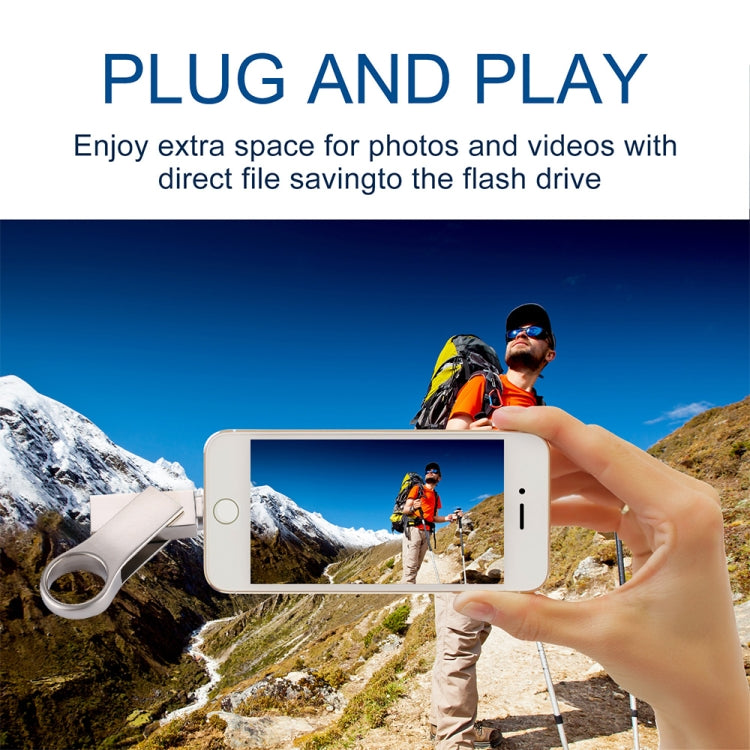 RQW-10D 2-in-1 USB 2.0 & 8-Pin 32GB USB-Stick, RQW-10D