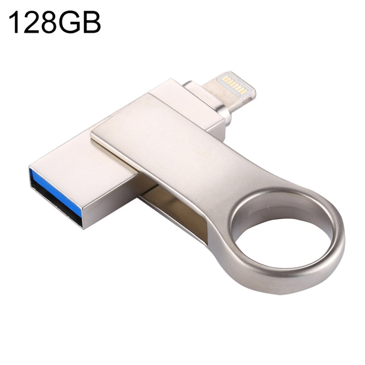 RQW-10D 2 in 1 USB 2.0 & 8-Pin 128GB Flash-Laufwerk, RQW-10D
