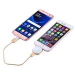 RQW-18S 8-Pin 64GB Multifunktionaler Flash-Speicher mit USB / Micro USB zu Micro USB Kabel, RQW-18S Gold