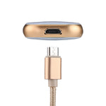 RQW-18S 8-Pin 128GB Multifunktionaler Flash-Speicher mit USB / Micro USB zu Micro USB Kabel, RQW-18S Gold