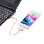 RQW-18S 8-Pin 128GB Multifunktionaler Flash-Speicher mit USB / Micro USB zu Micro USB Kabel, RQW-18S Gold