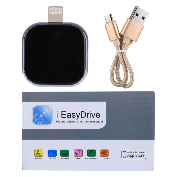 RQW-18S 8-Pin 16GB Multifunktionaler Flash-Speicher mit USB / Micro USB zu Micro USB Kabel, RQW-18S Schwarz, RQW-18S Gold