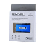 RQW-02 3 in 1 USB 2.0 & 8-Pin & Micro USB 32GB Flash-Laufwerk, RQW-02 Blau