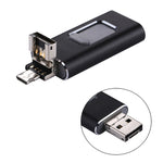 easyflash RQW-01B 3-in-1 USB 2.0 & 8-Pin & Micro-USB 64GB Flash-Laufwerk, RQW-01B Schwarz